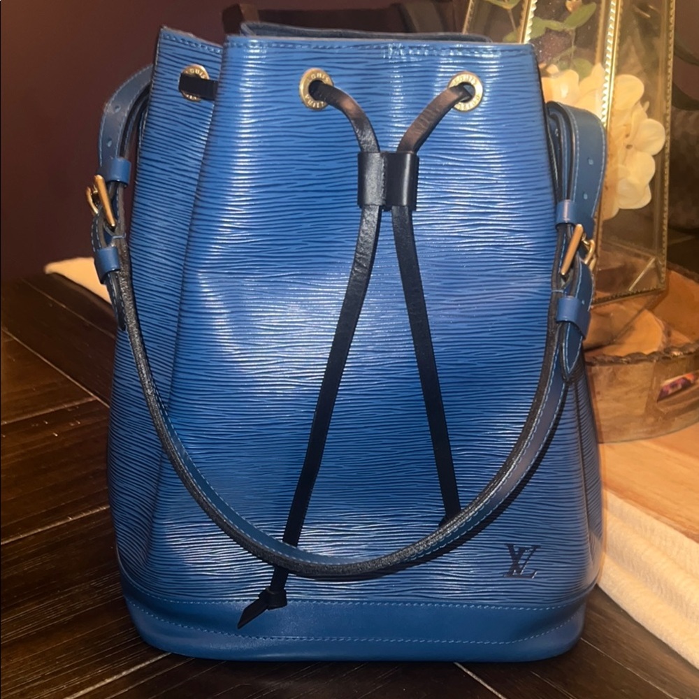 Louis Vuitton Blue Bucket Bag